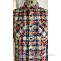 Chemise homme en flanelle à double poche 100% coton